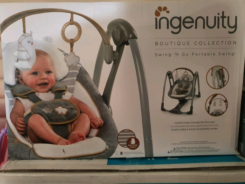 ingenuity boutique portable swing